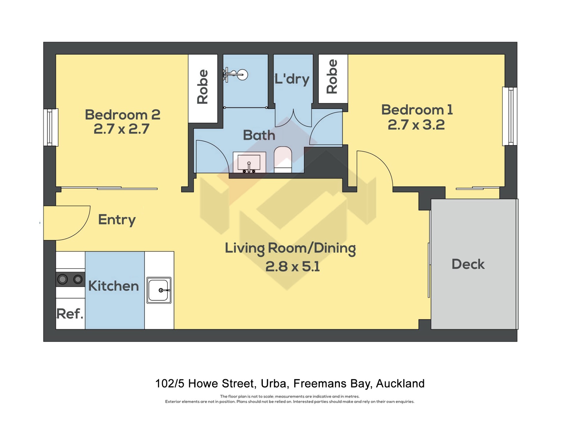Floorplan | 5 Howe Street, City Centre | Apartment Specialists