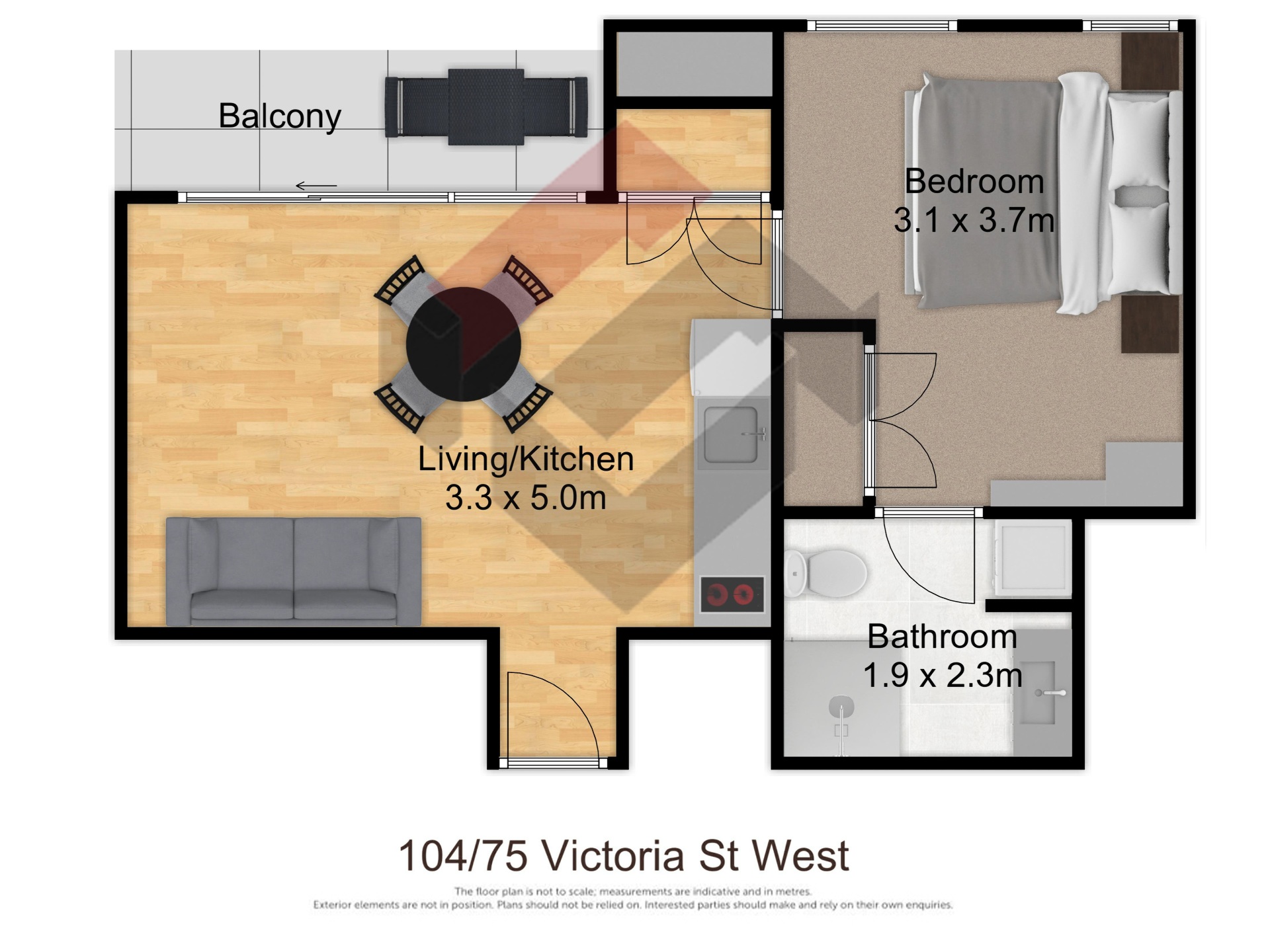 Floorplan | 75 Victoria Street West, City Centre | Apartment Specialists