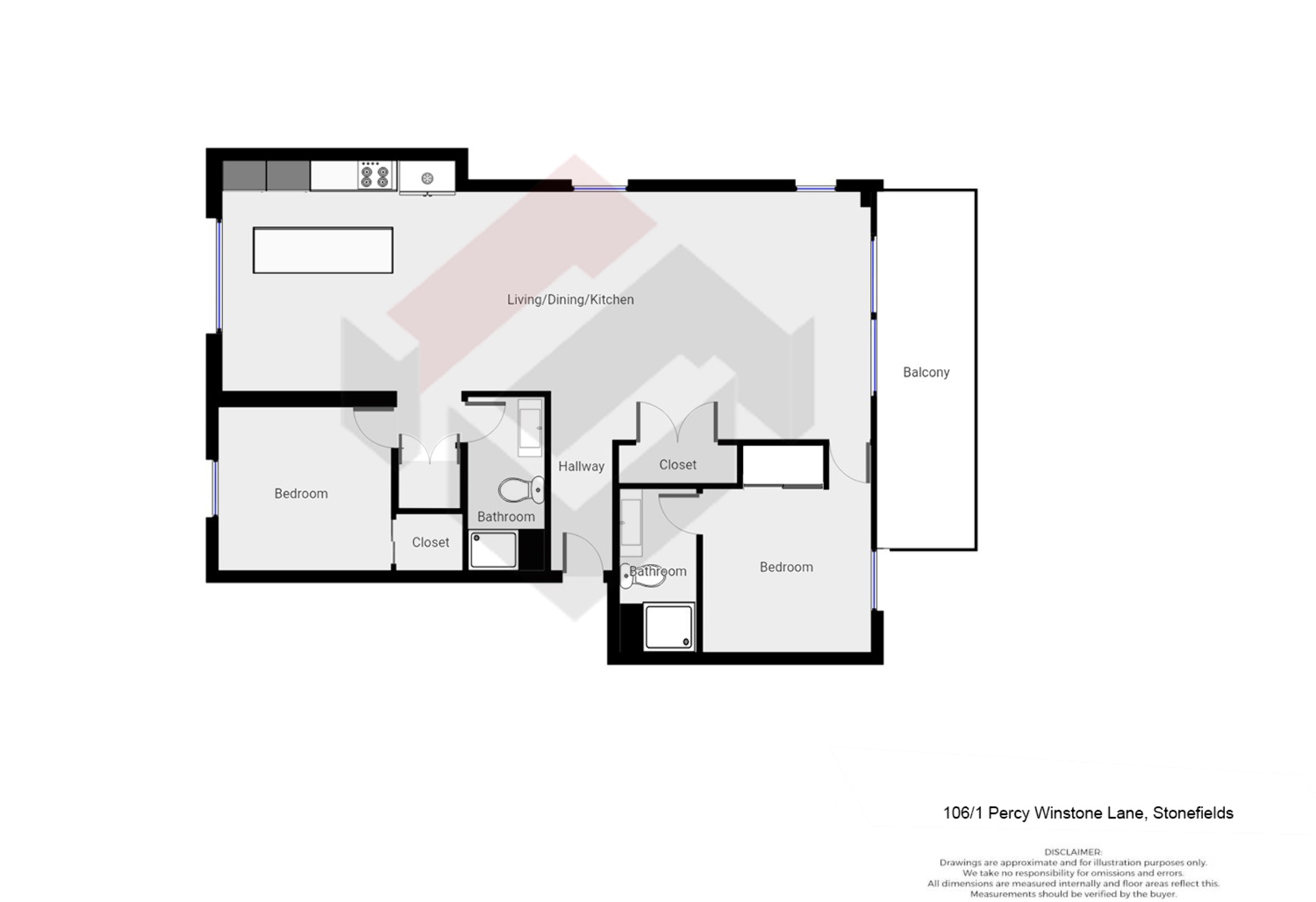 Floorplan | 1 Percy Winston Lane, Stonefields | Apartment Specialists