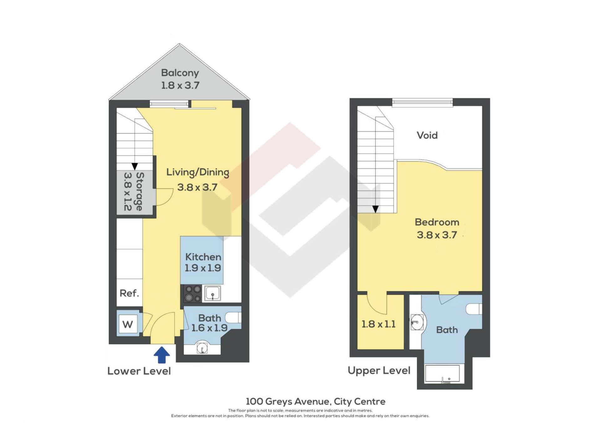 Floorplan | 100 Greys Avenue, City Centre | Apartment Specialists