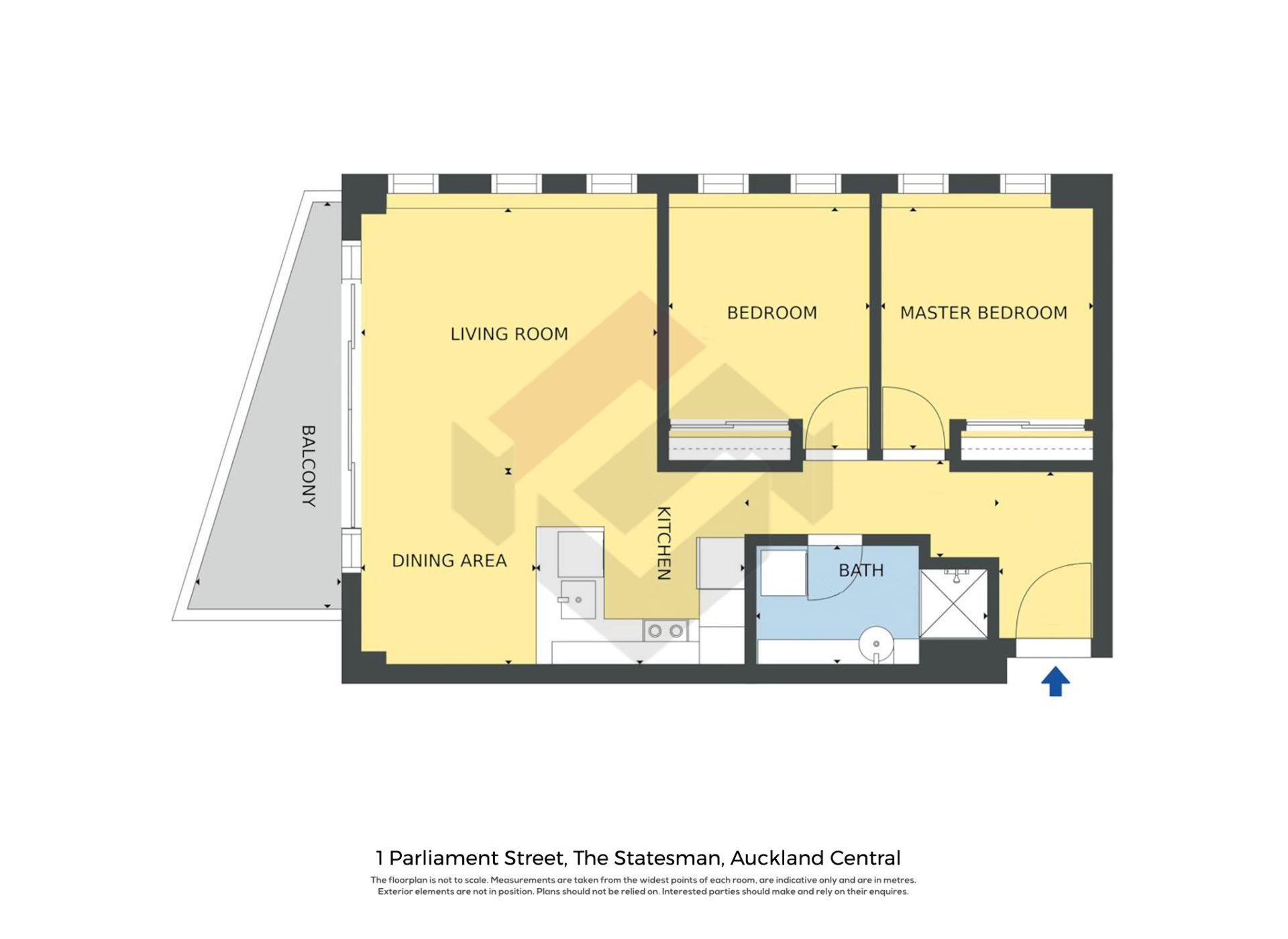 Floorplan | 1 Parliament Street, City Centre | Apartment Specialists