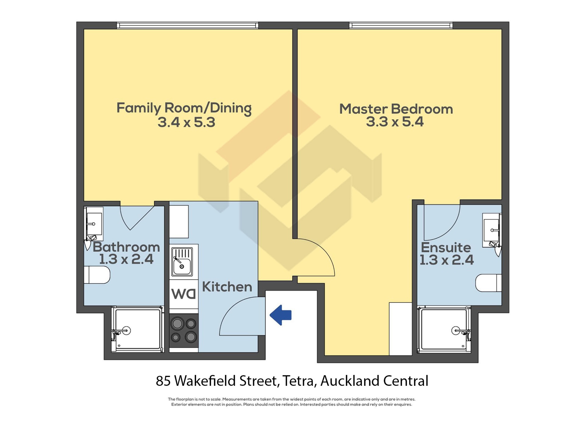 Floorplan | 85 Wakefield Street, City Centre | Apartment Specialists