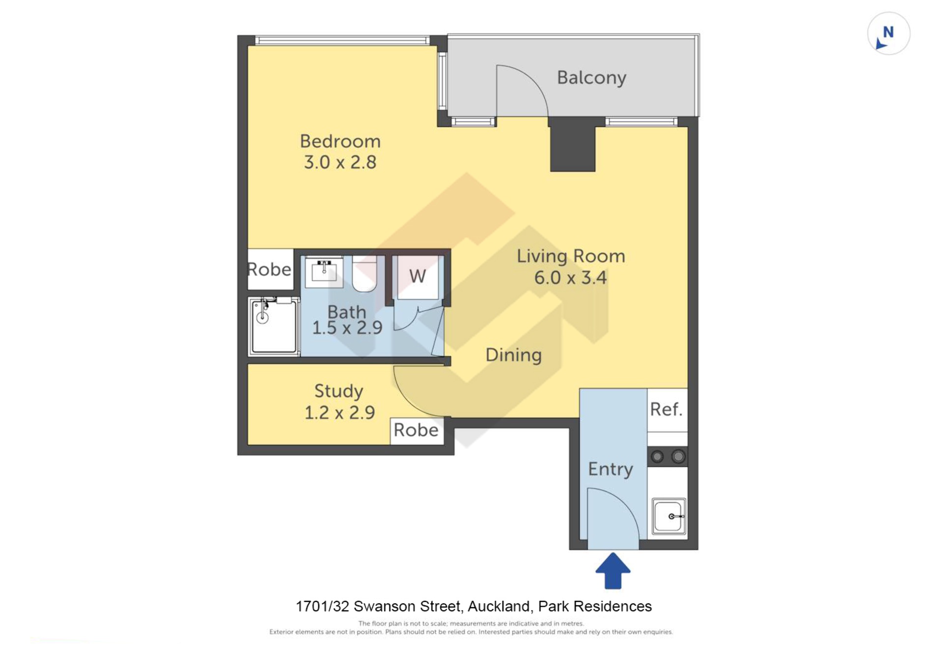 Floorplan | 32 Swanson Street, City Centre | Apartment Specialists