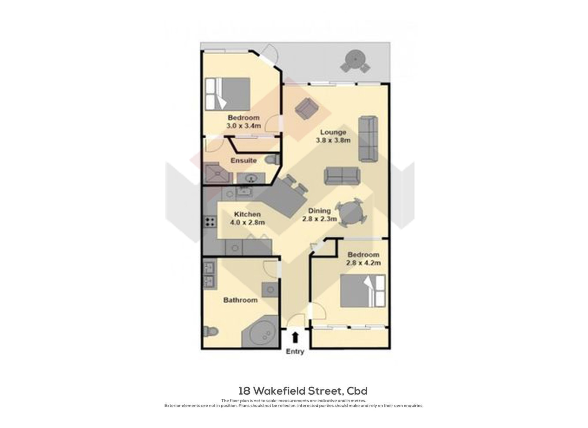 Floorplan | 18 Wakefield Street, City Centre | Apartment Specialists