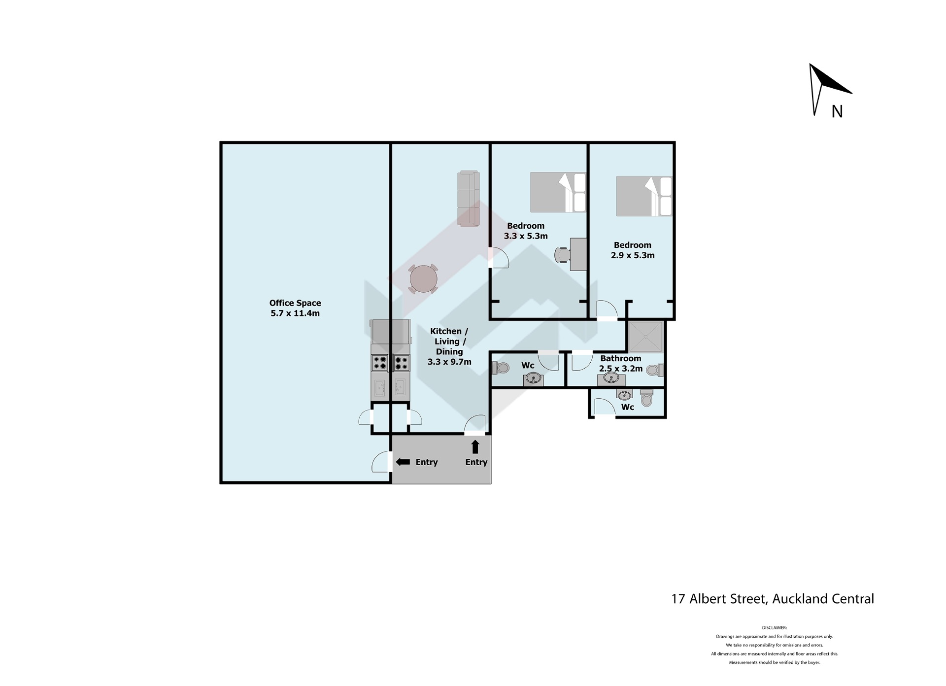 Floorplan | 17 Albert Street, City Centre | Apartment Specialists