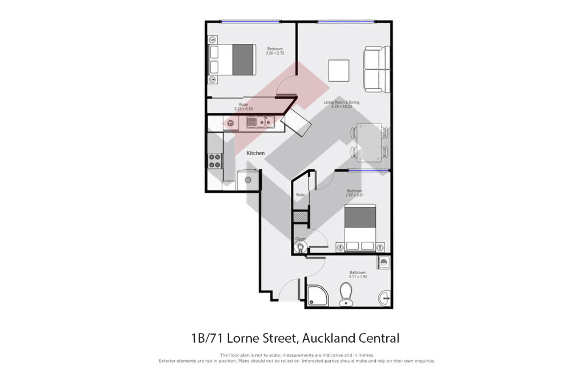 Floorplan | 71 Lorne Street, City Centre | Apartment Specialists