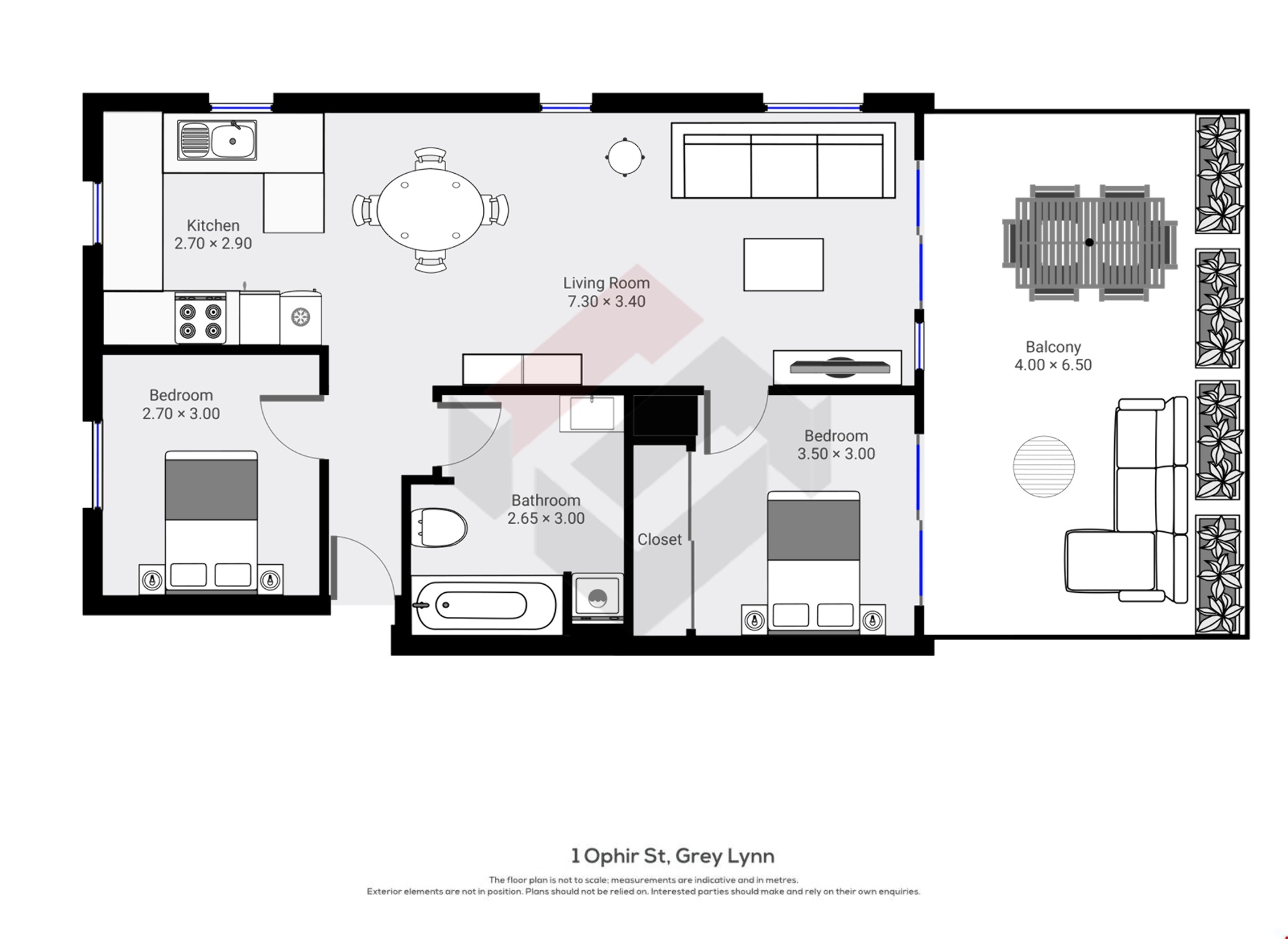 Floorplan | 1 Ophir Street, Grey Lynn | Apartment Specialists