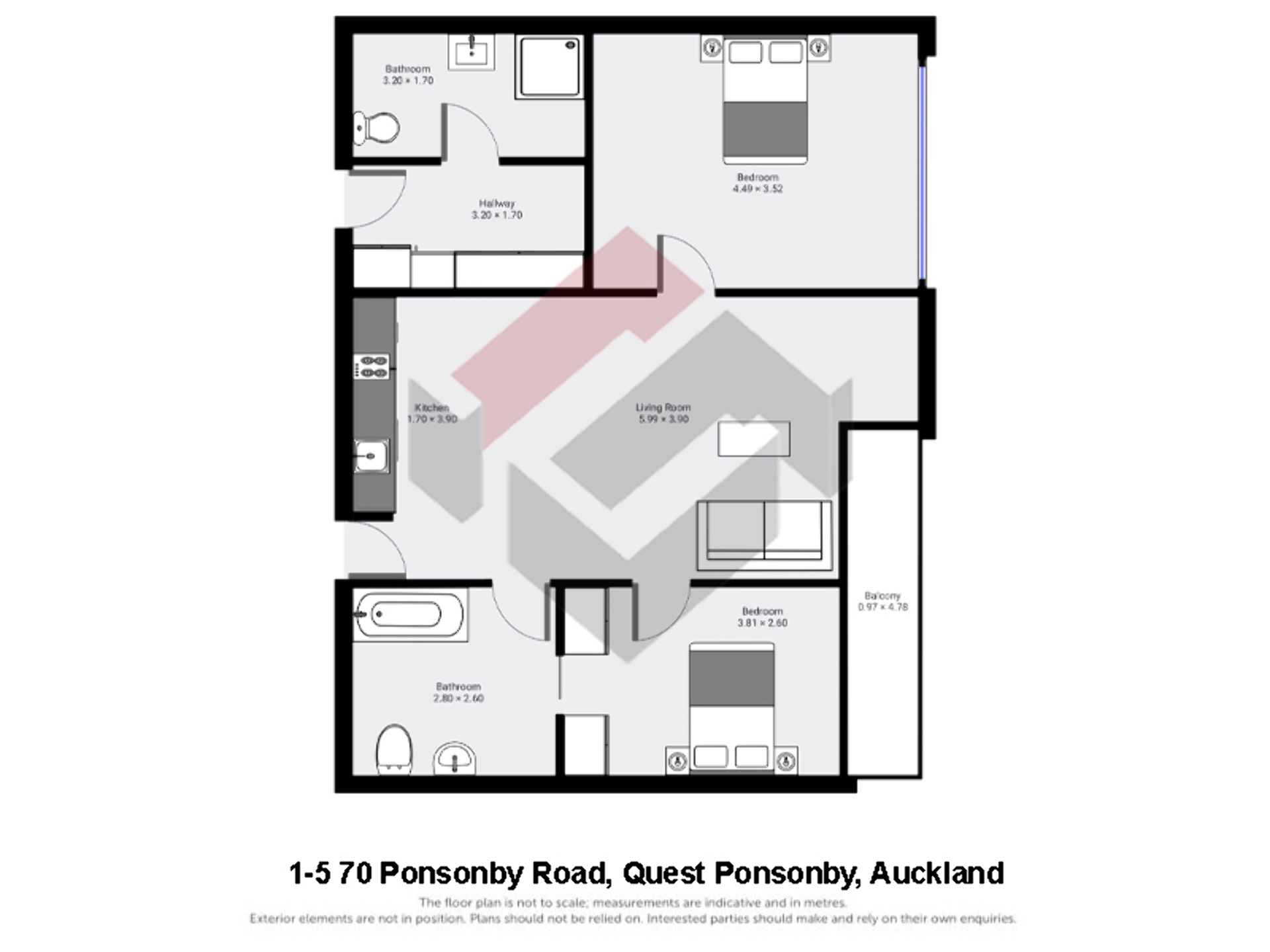 Floorplan | 70 Ponsonby Road, Ponsonby | Apartment Specialists