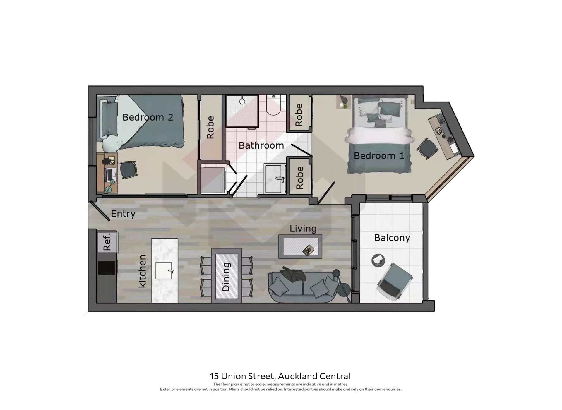 15 Union Street, City Centre | Apartment Specialists Auckland Floorplan | 15 Union Street, City Centre | Apartment Specialists