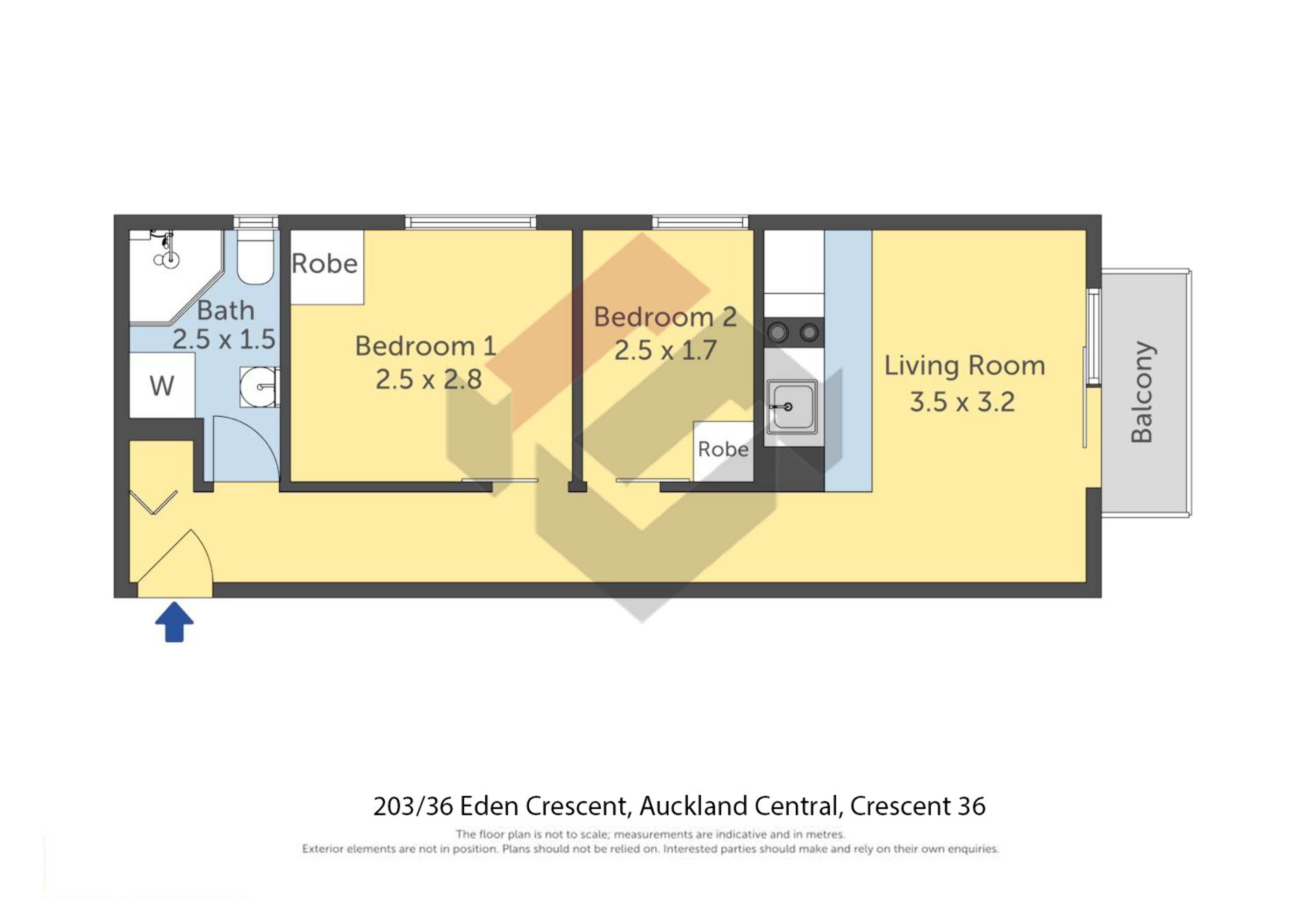 Floorplan | 36 Eden Crescent, City Centre | Apartment Specialists