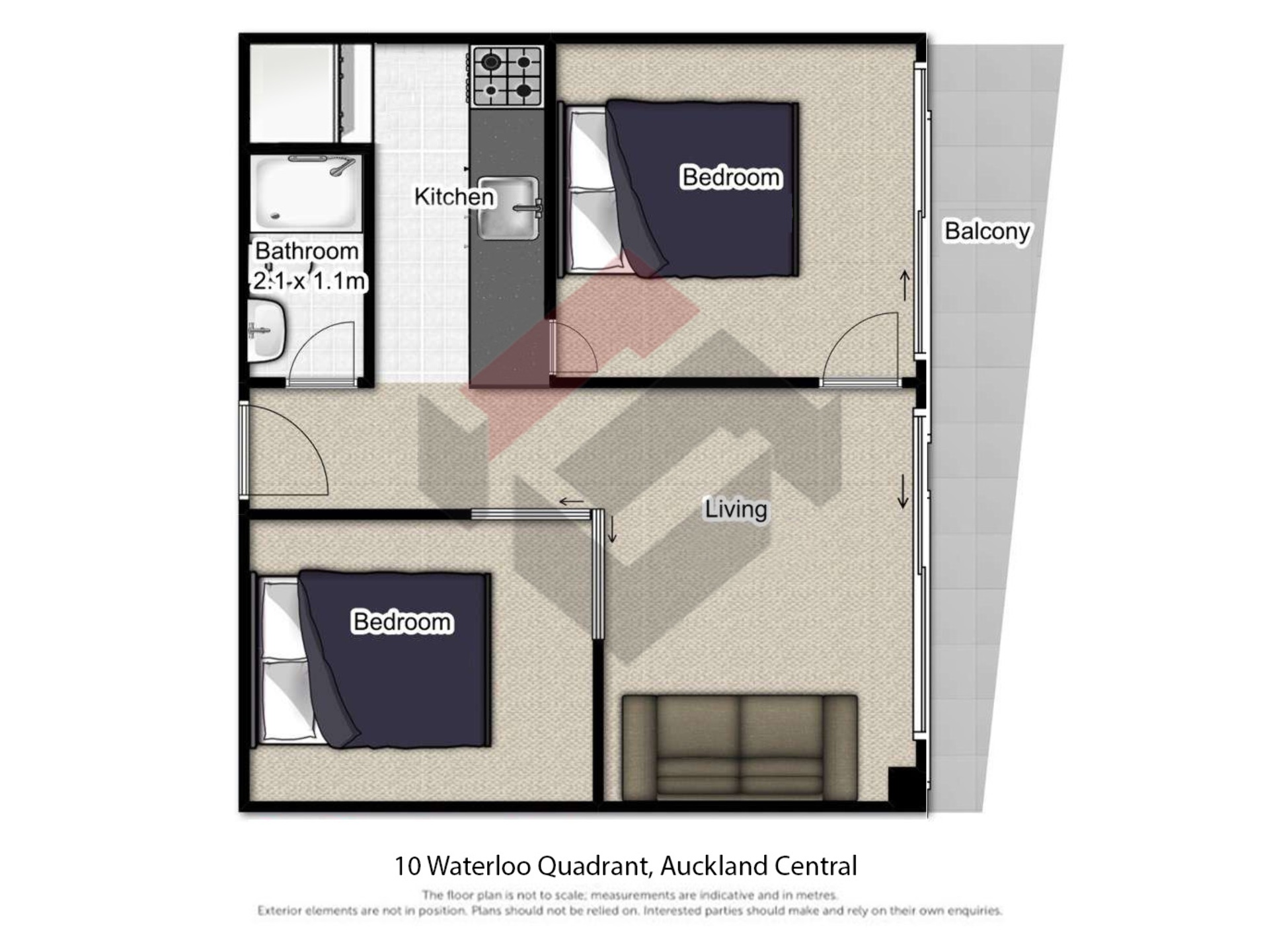 Floorplan | 10 Waterloo Quadrant, City Centre | Apartment Specialists