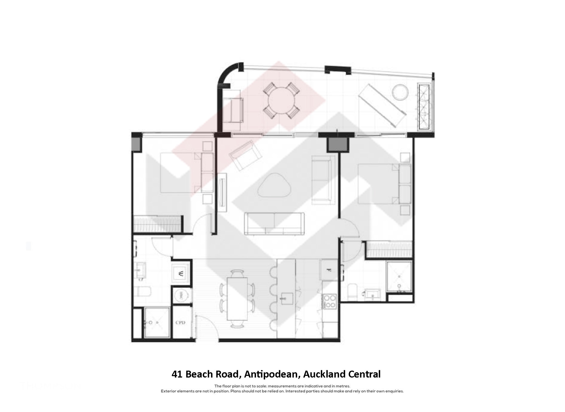 Floorplan | 41 Beach Road, City Centre | Apartment Specialists