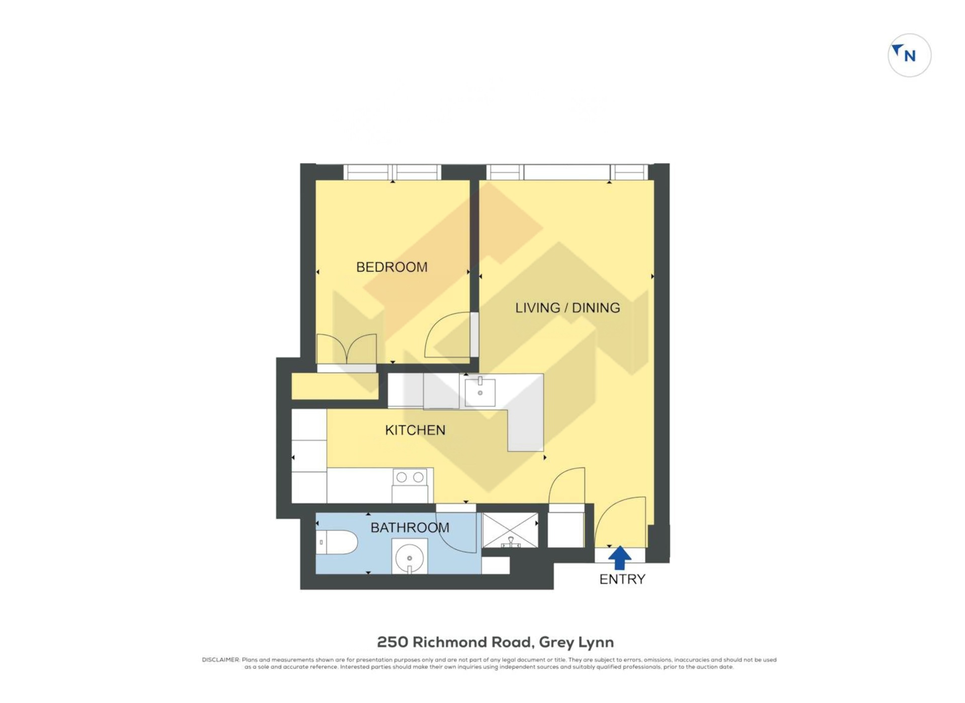 Floorplan | 250 Richmond Road, Grey Lynn | Apartment Specialists