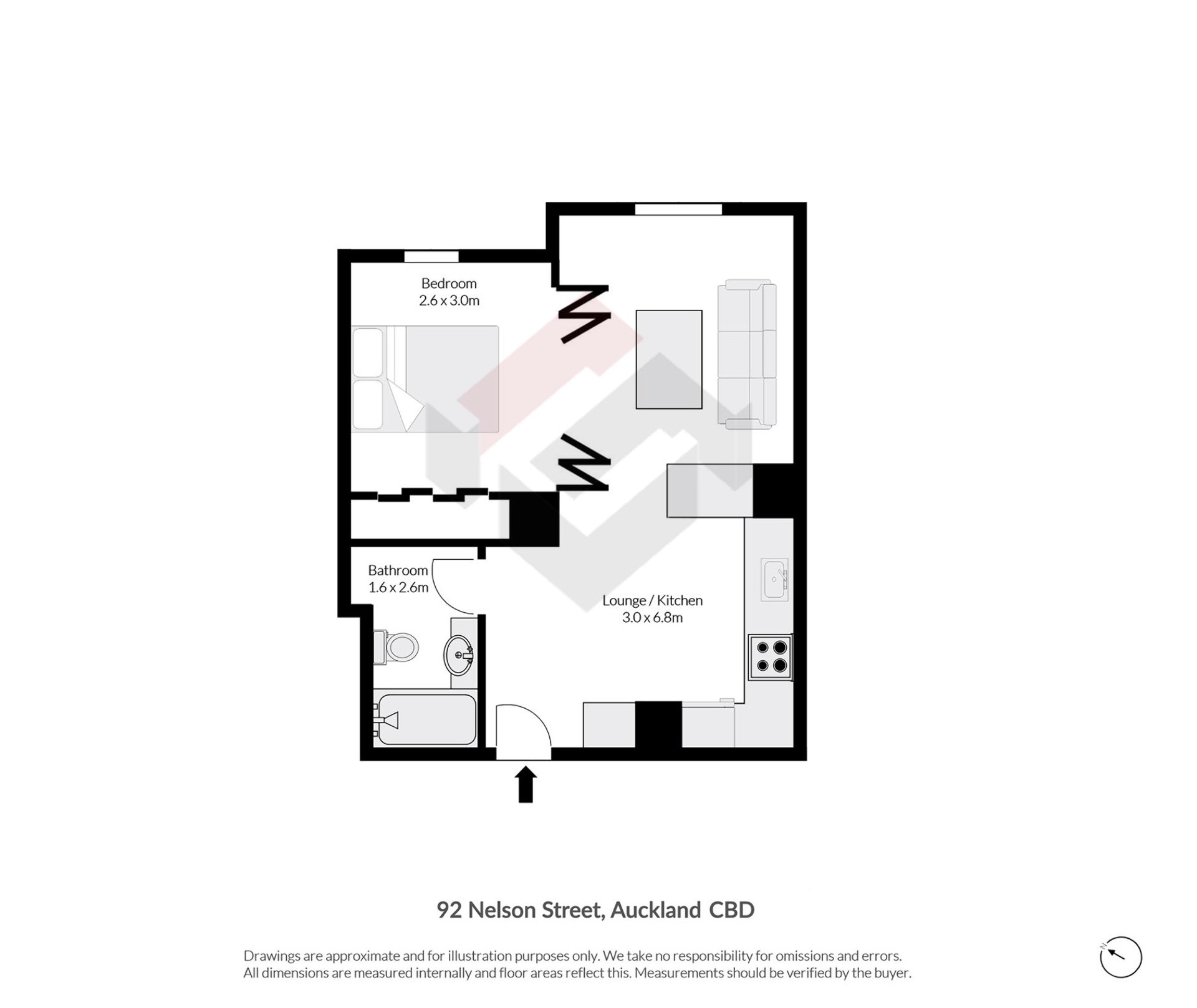 Floorplan | 92 Nelson Street, City Centre | Apartment Specialists