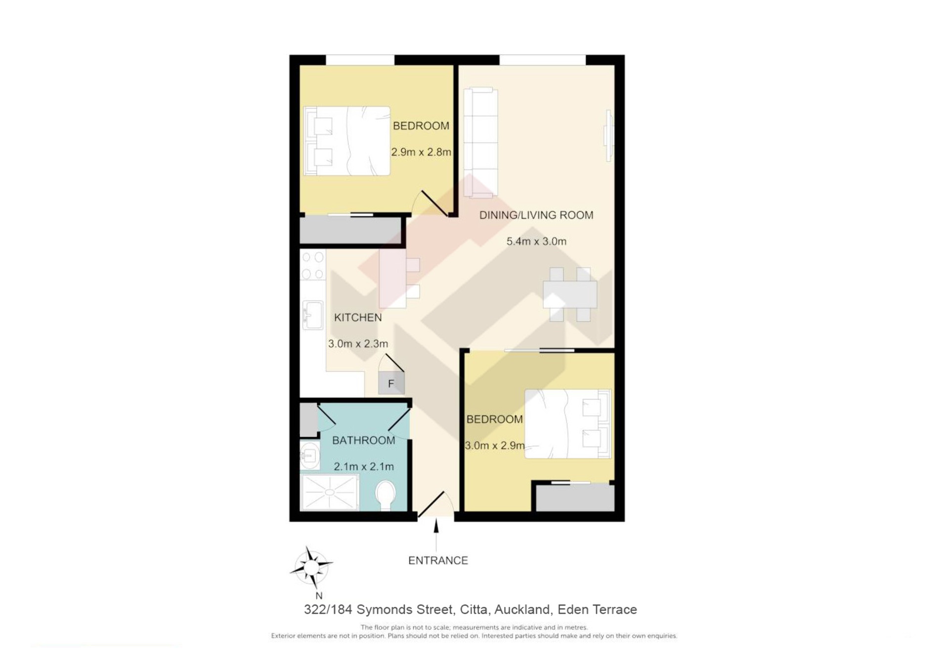 Floorplan | 184 Symonds Street, Eden Terrace | Apartment Specialists