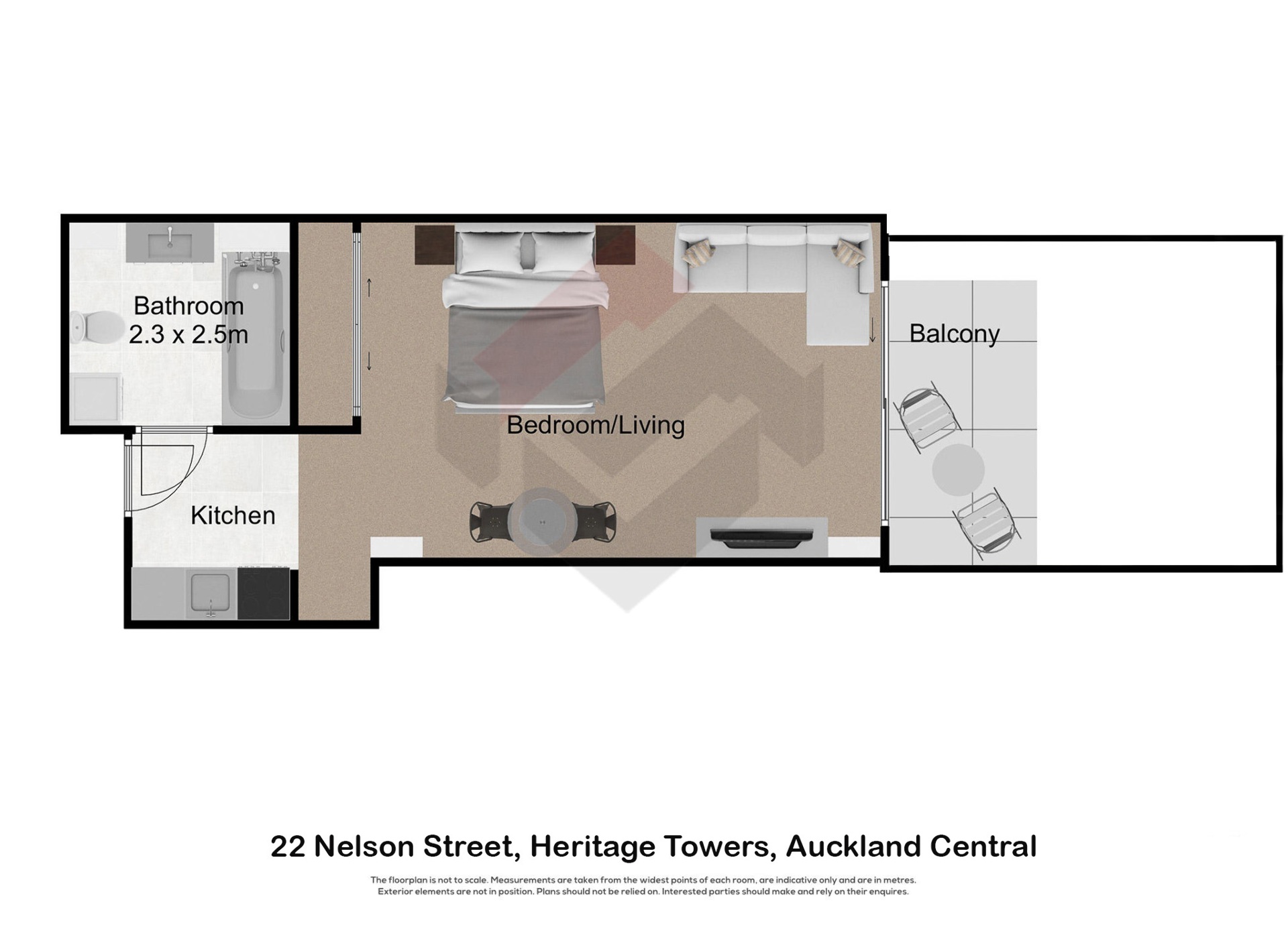 Floorplan | 22 Nelson Street, City Centre | Apartment Specialists