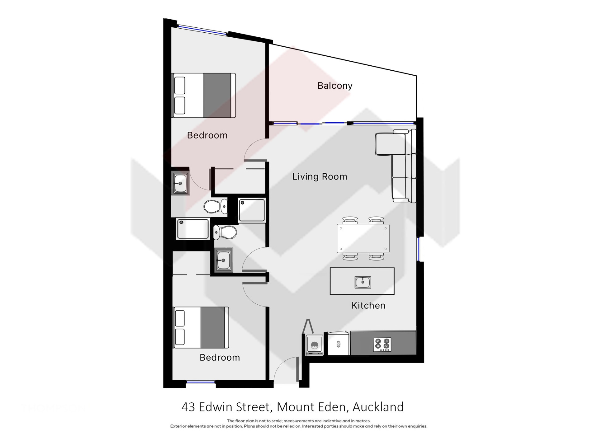 Floorplan | 43 Edwin Street, Mount Eden | Apartment Specialists