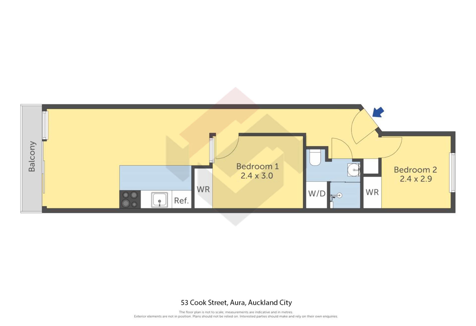 Floorplan | 53 Cook Street, City Centre | Apartment Specialists