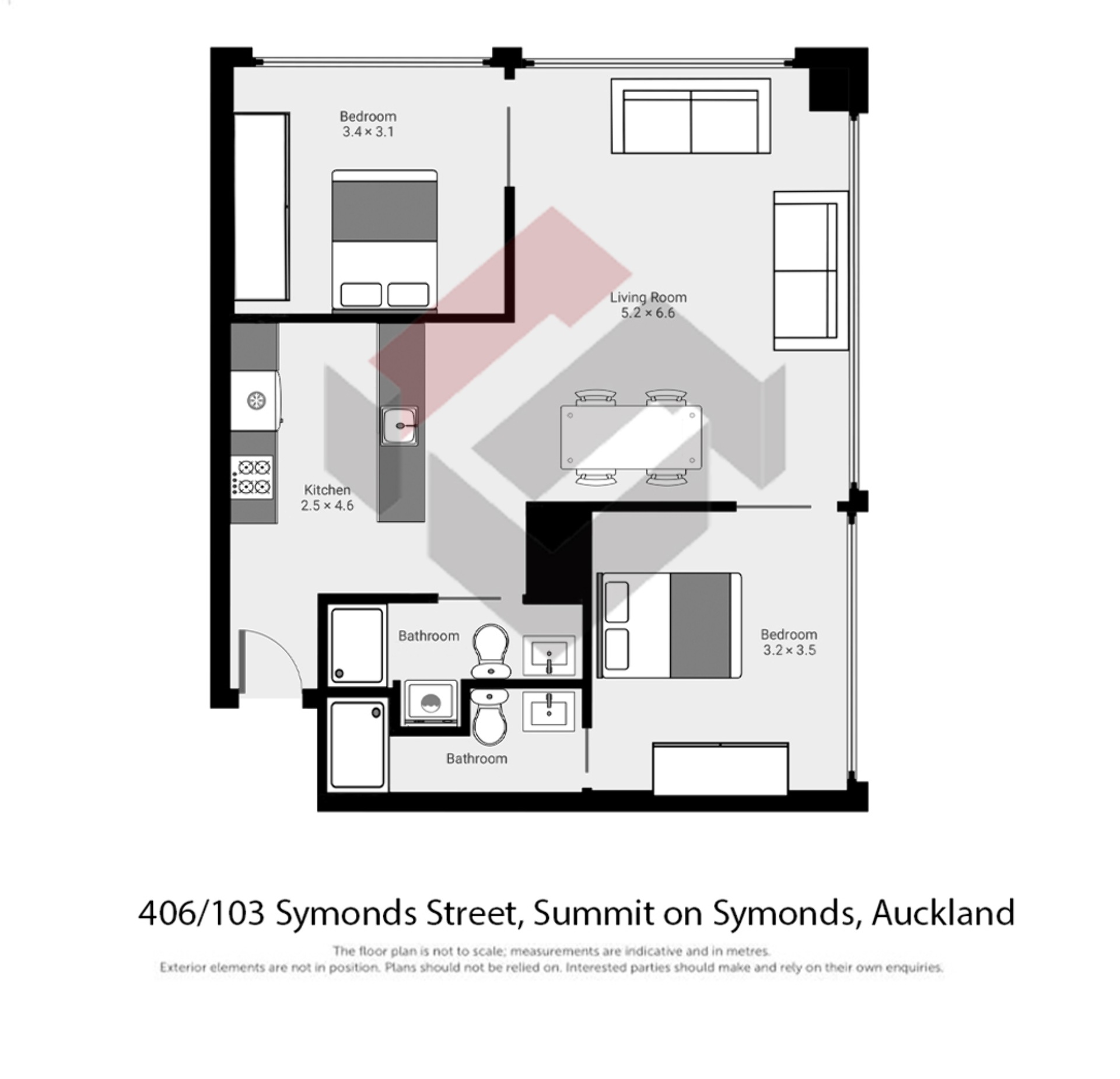 Floorplan | 103 Symonds Street, City Centre | Apartment Specialists