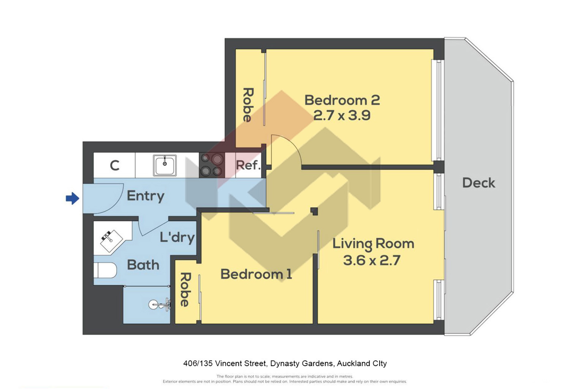 Floorplan | 135 Vincent Street, City Centre | Apartment Specialists