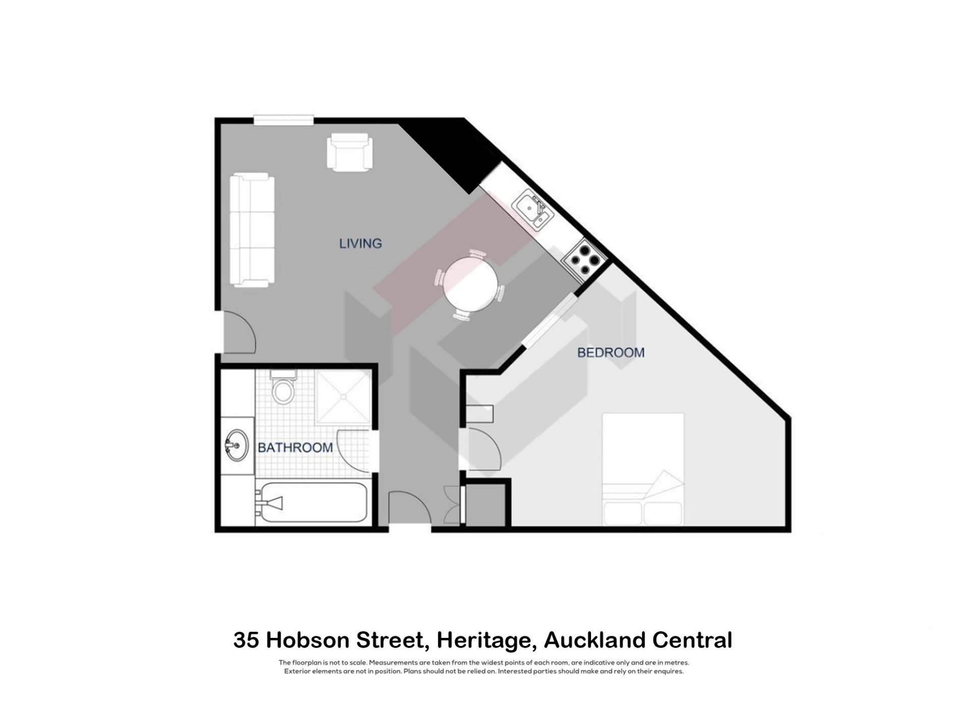 Floorplan | 35 Hobson Street, City Centre | Apartment Specialists