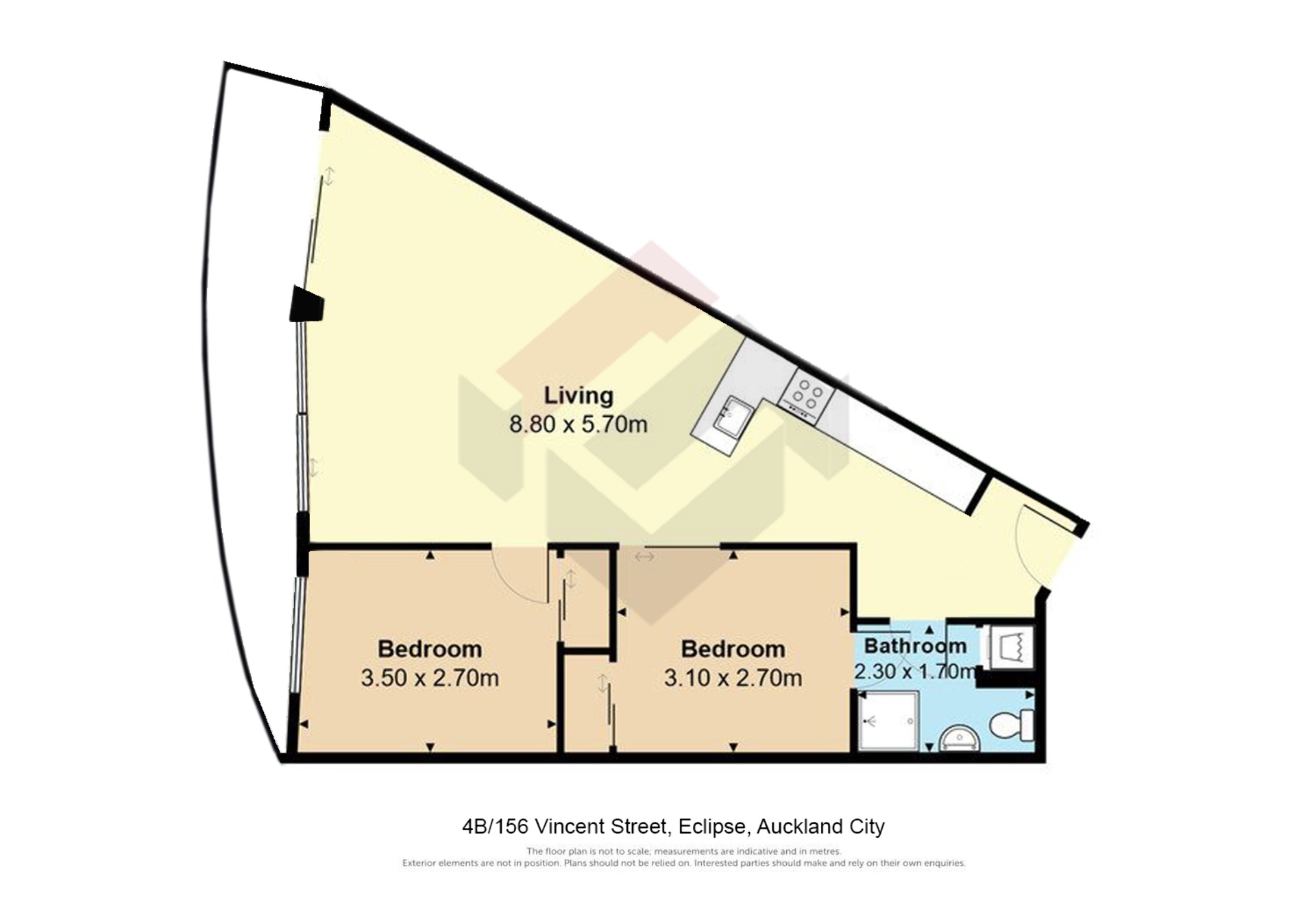 Floorplan | 156 Vincent Street, City Centre | Apartment Specialists