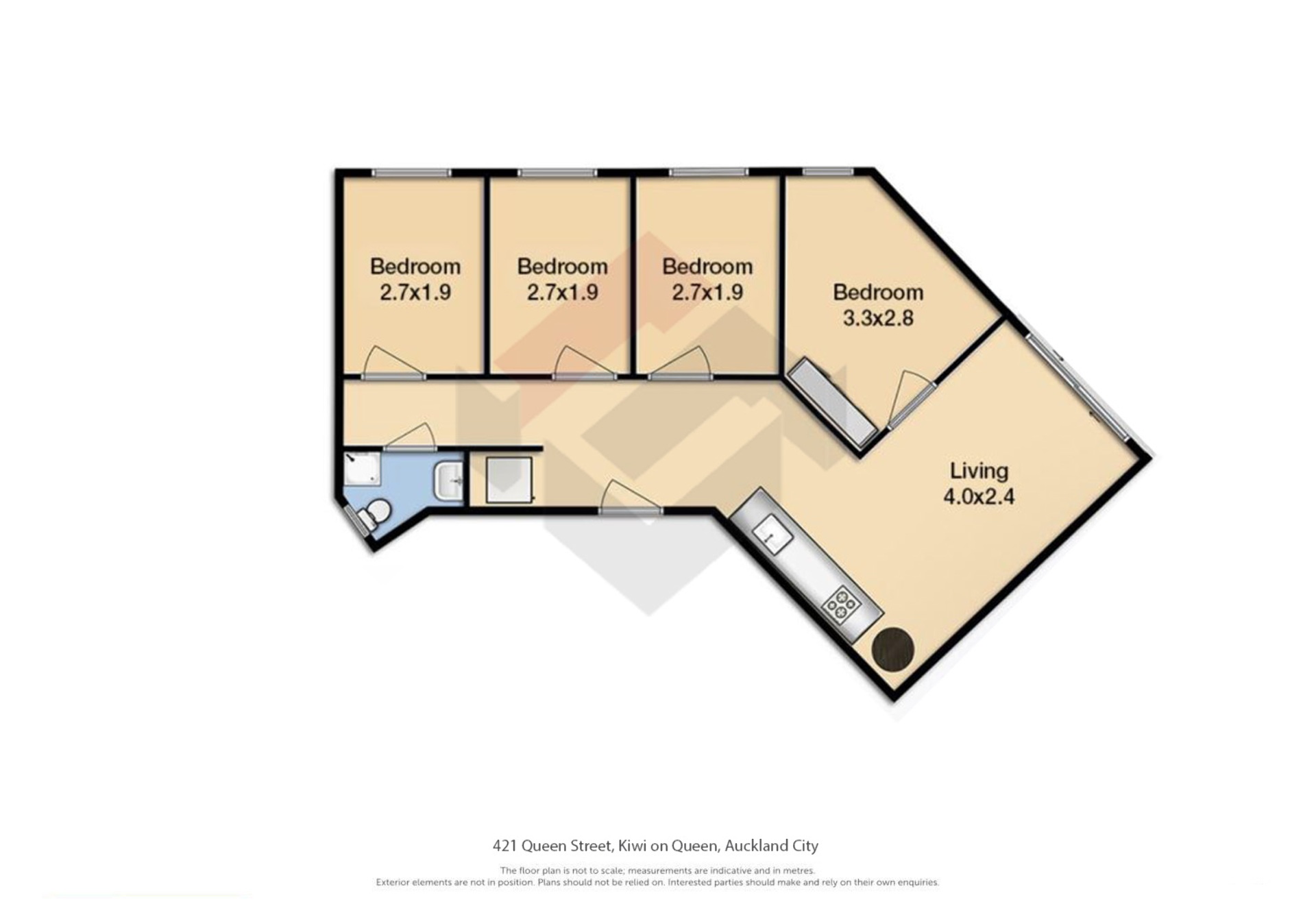 Floorplan | 421 Queen Street, City Centre | Apartment Specialists