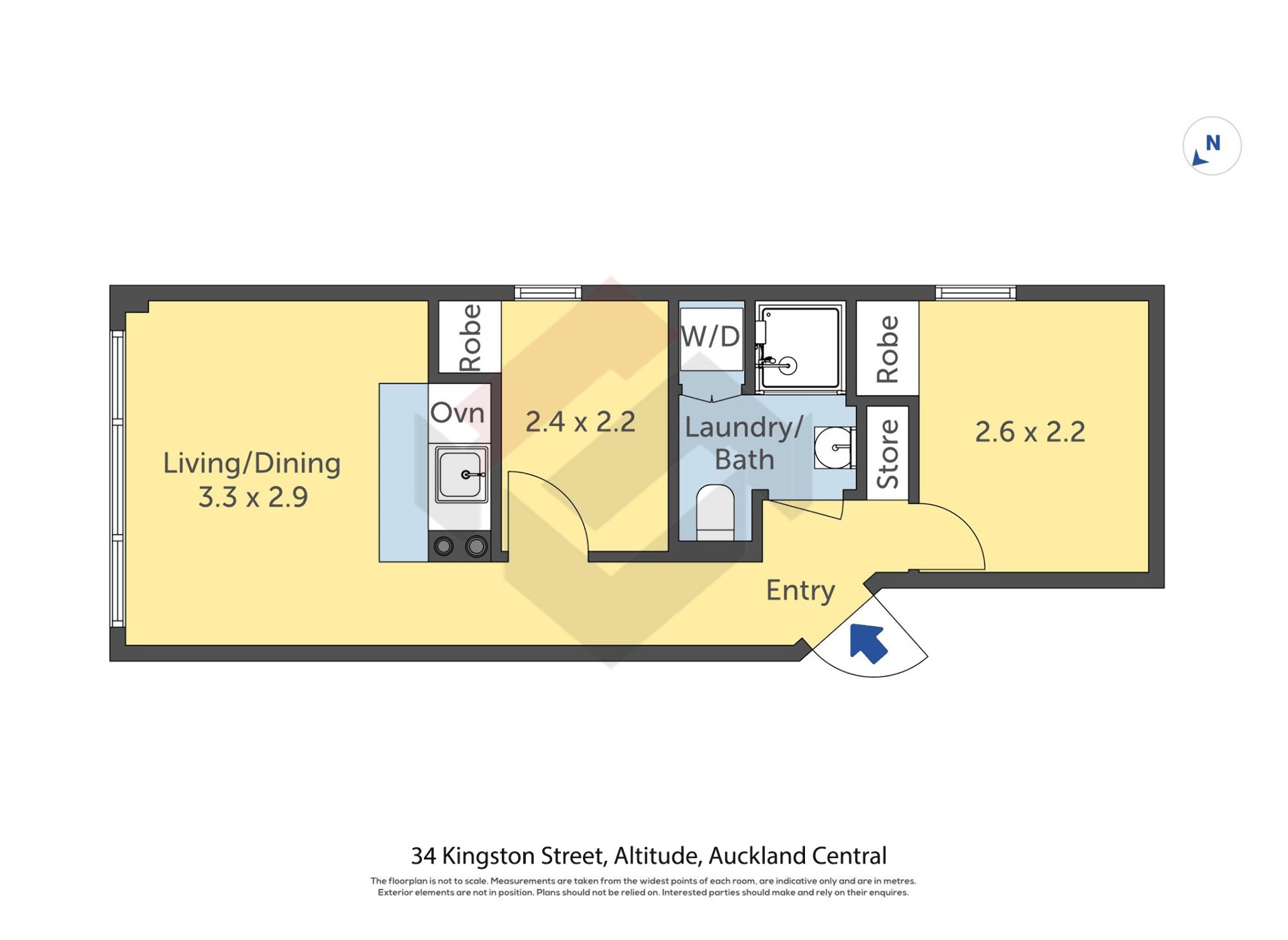 Floorplan | 34 Kingston Street, City Centre | Apartment Specialists