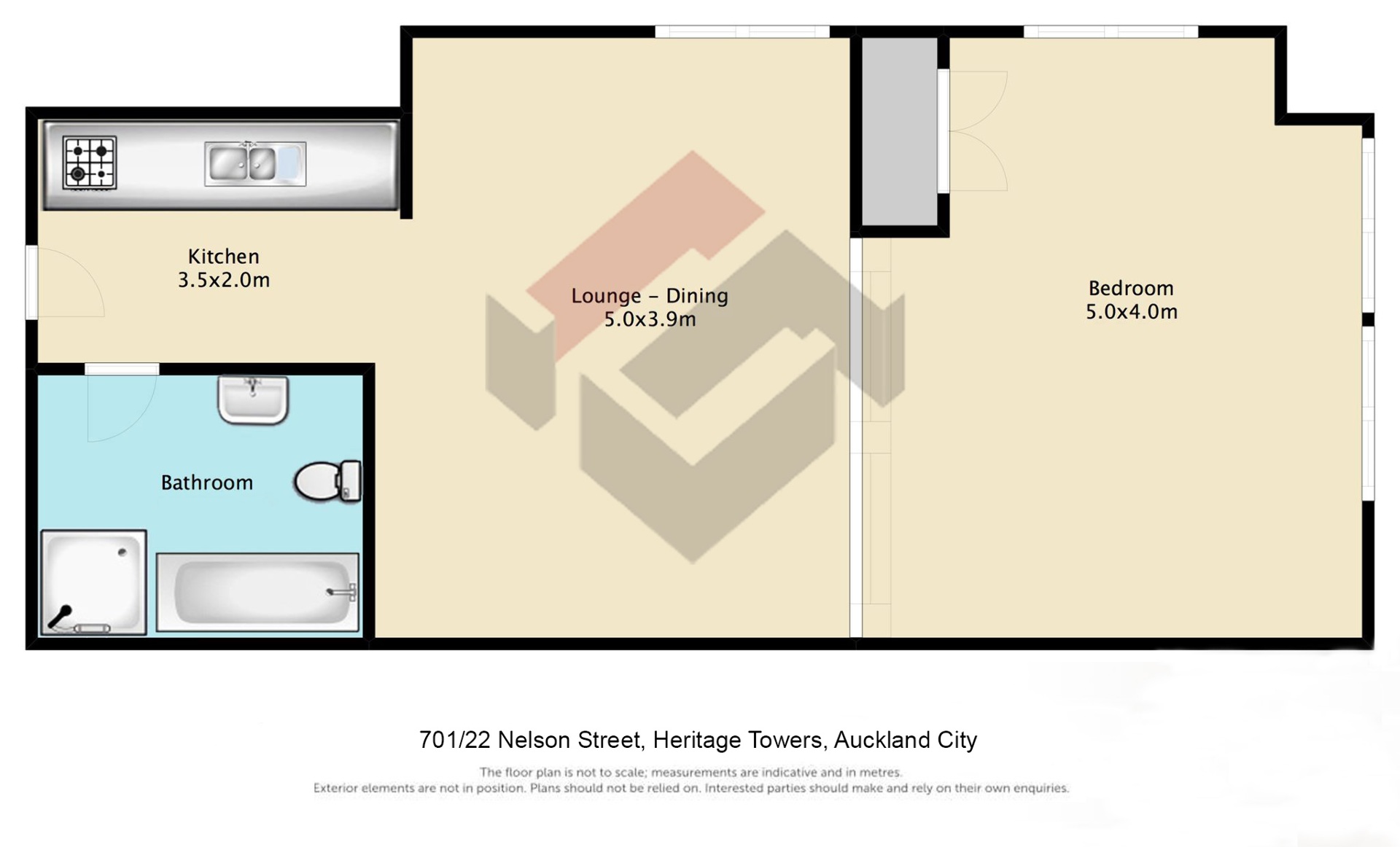 Floorplan | 22 Nelson Street, City Centre | Apartment Specialists