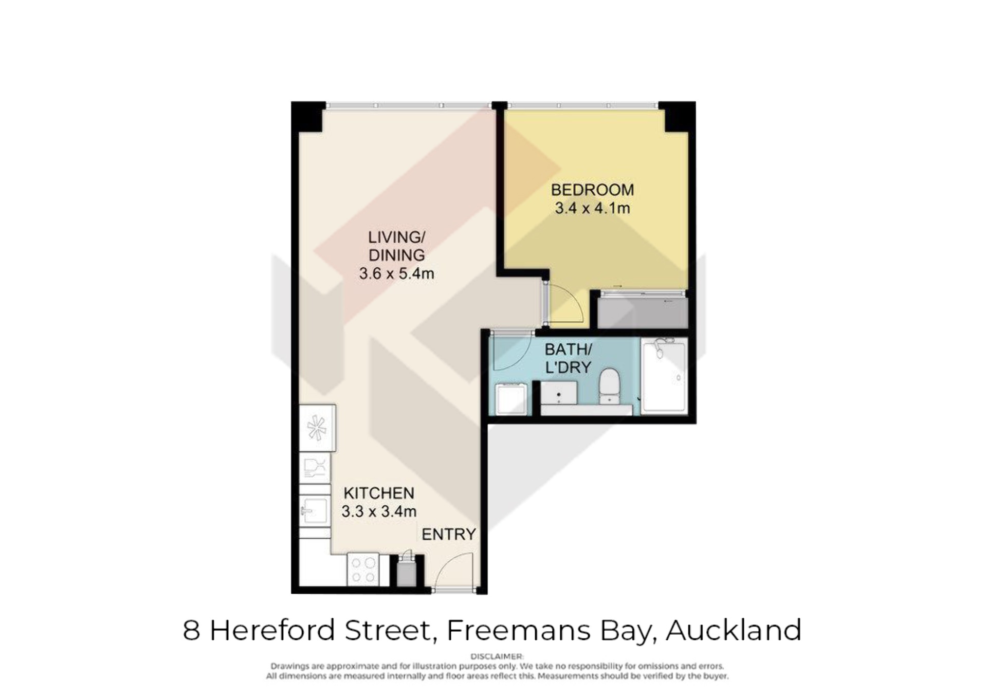 Floorplan | 8 Hereford Street, Freemans Bay | Apartment Specialists