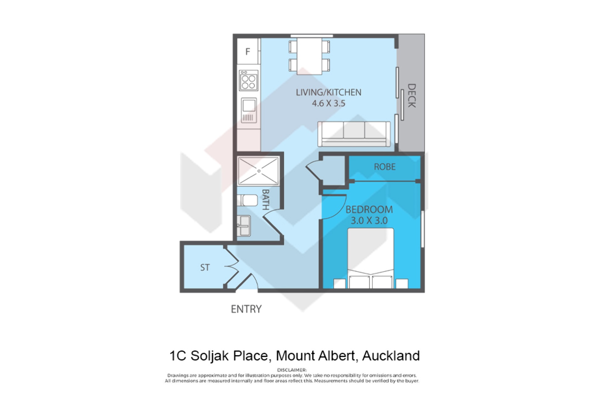 Floorplan | 1c Soljak Place, Mount Albert | Apartment Specialists
