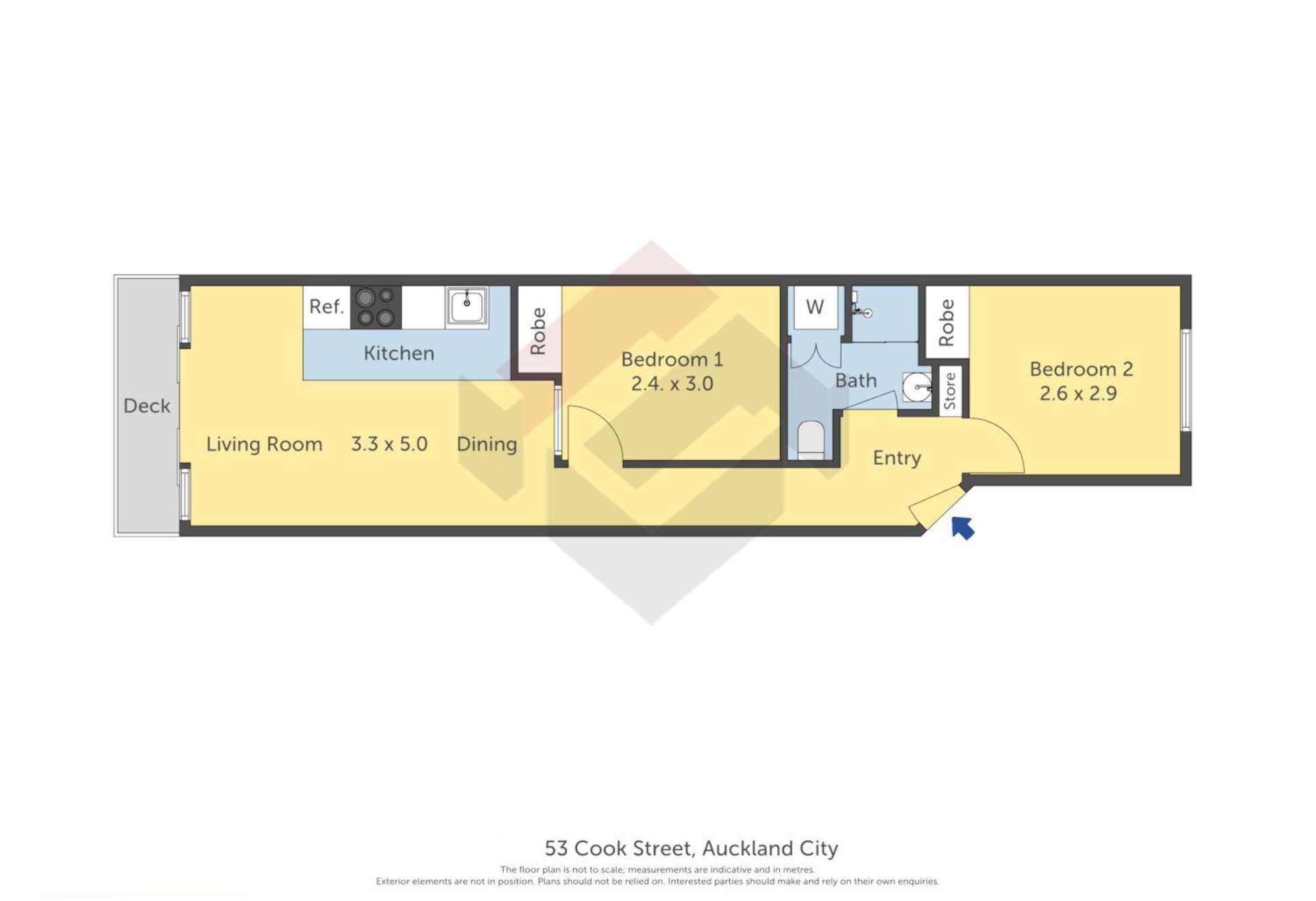 Floorplan | 53 Cook Street, City Centre | Apartment Specialists
