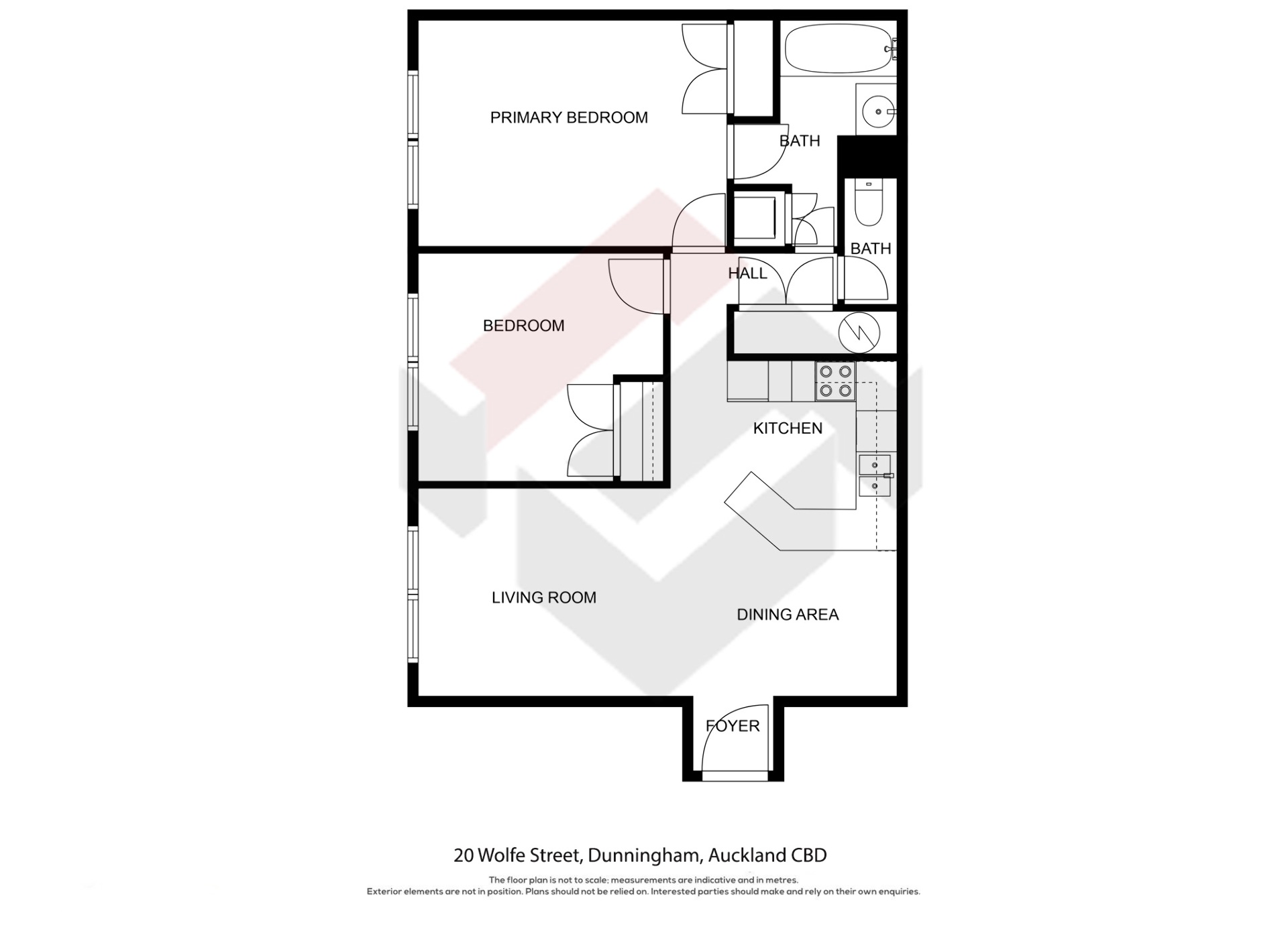 Floorplan | 20 Wolfe Street, City Centre | Apartment Specialists
