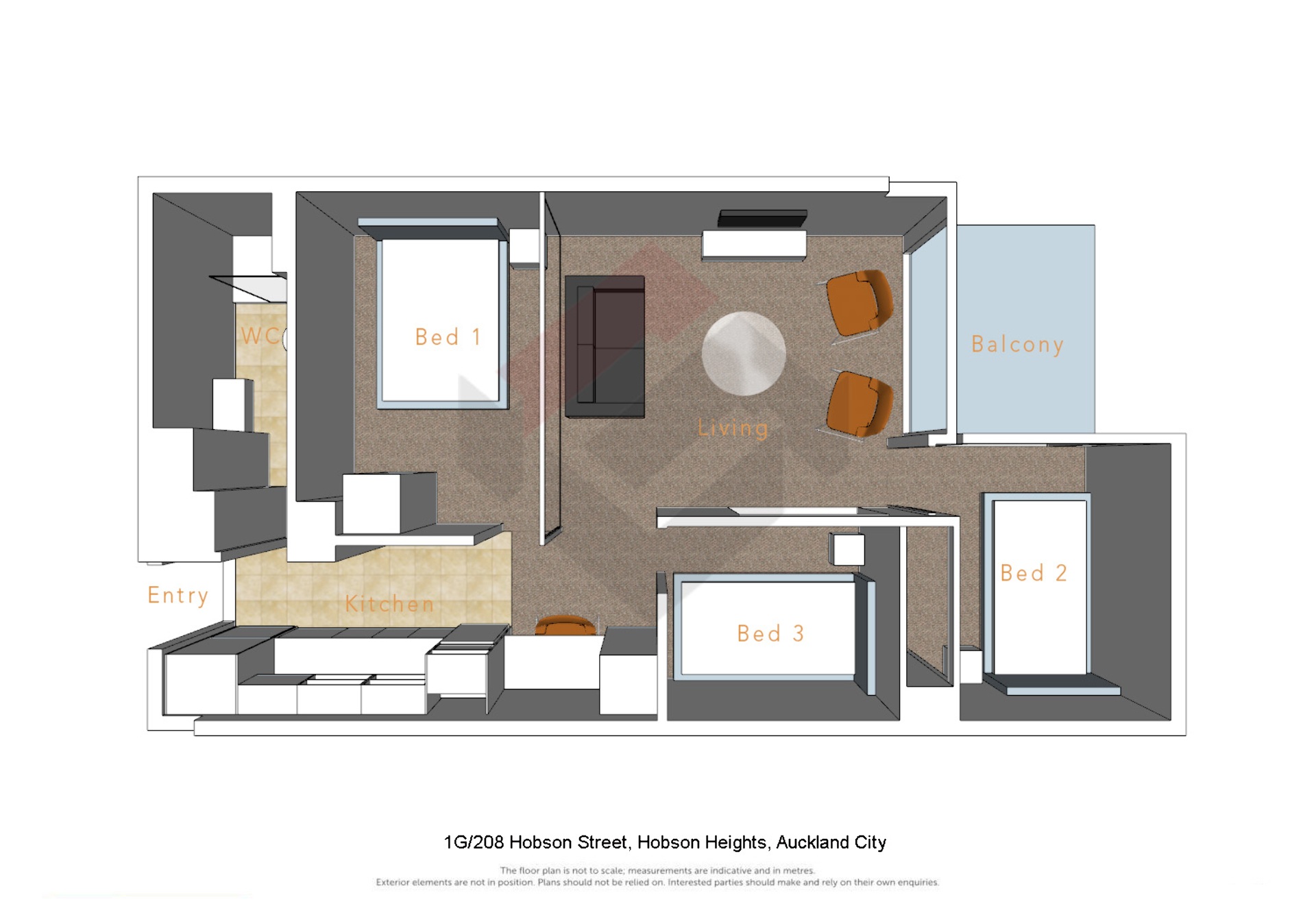 Floorplan | 208 Hobson Street, City Centre | Apartment Specialists
