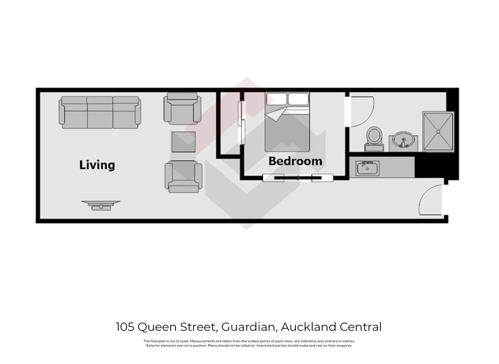 Floorplan | 105 Queen Street, City Centre | Apartment Specialists