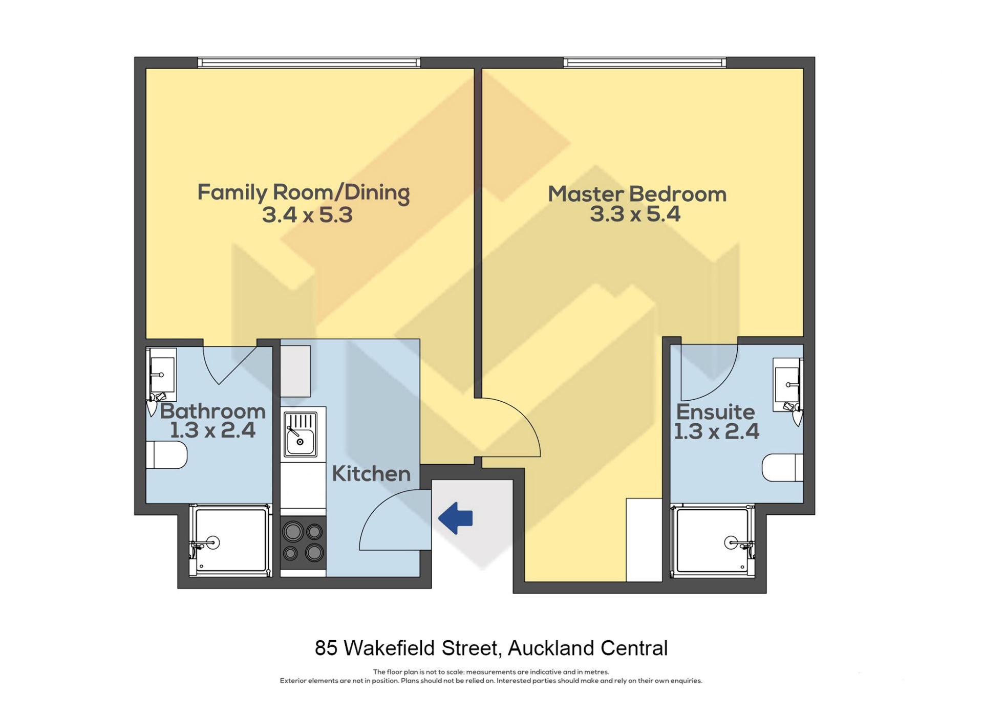 Floorplan | 85 Wakefield Street, City Centre | Apartment Specialists