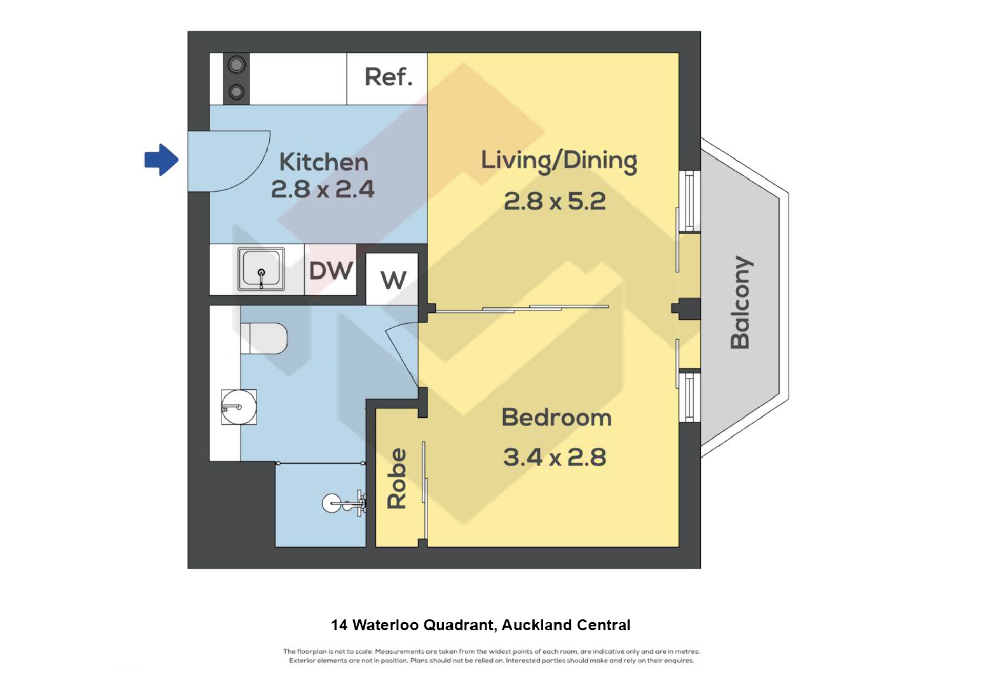 Floorplan | 14 Waterloo Quadrant, City Centre | Apartment Specialists