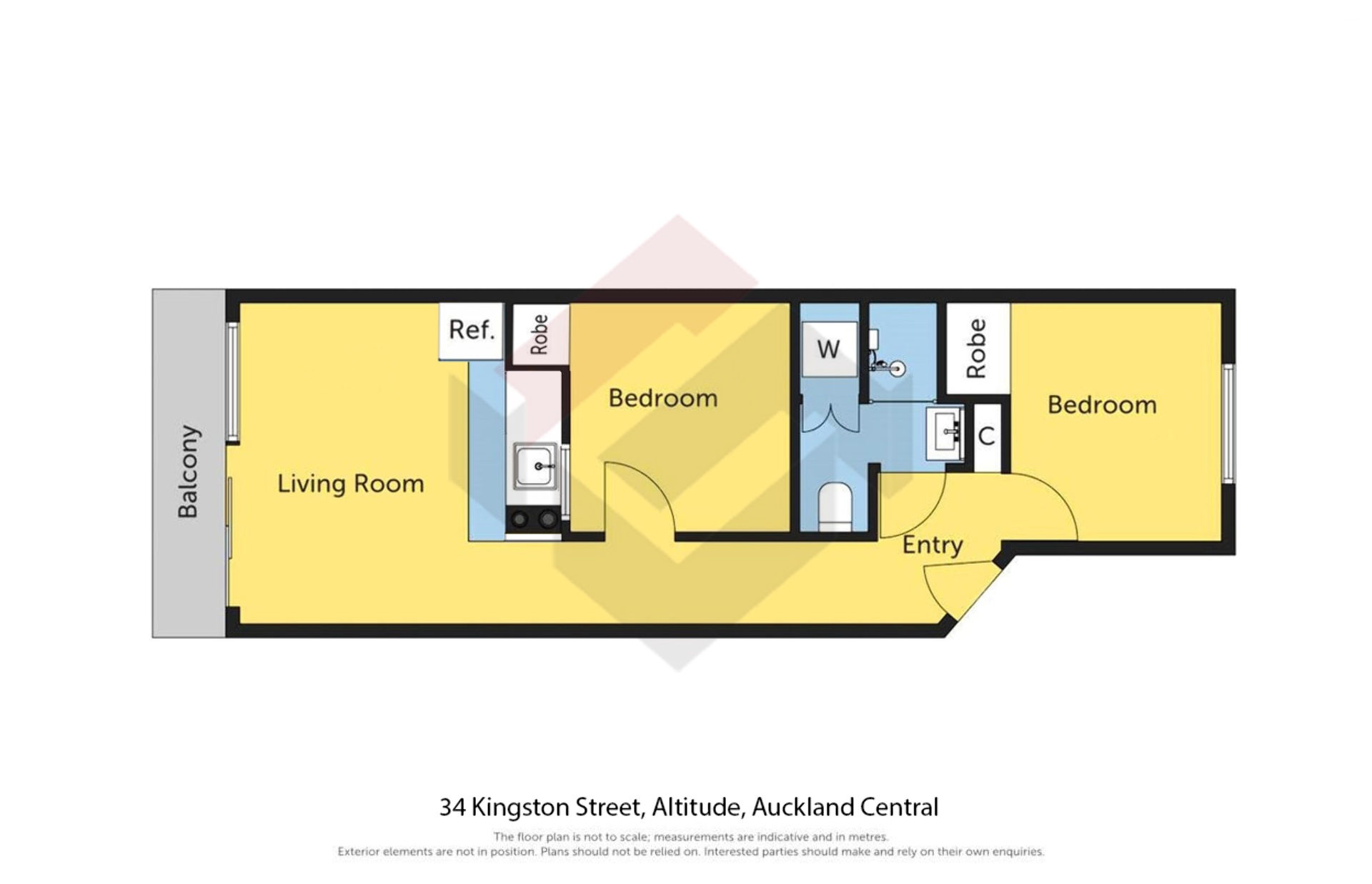 34 Kingston Street, City Centre | Apartment Specialists Auckland Floorplan | 34 Kingston Street, City Centre | Apartment Specialists